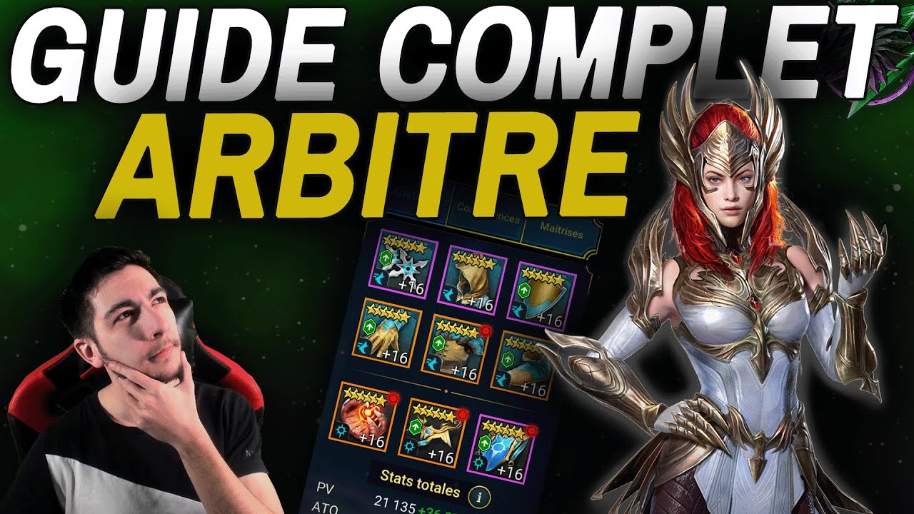 GUIDE COMPLET - ARBITRE - Stuff et maitrises [Raid Shadow Legends FR]