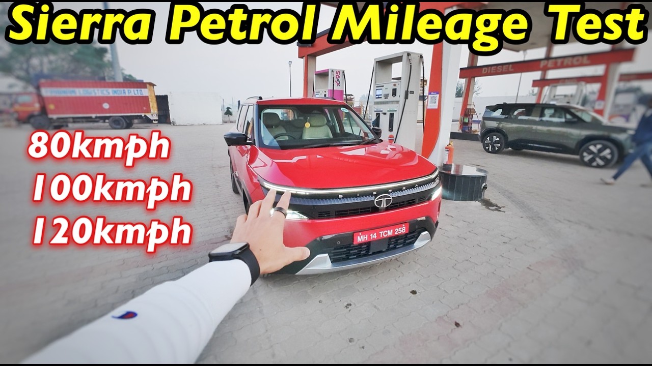 Tata Sierra Petrol Turbo 1.5L Mileage test @Aayushssm