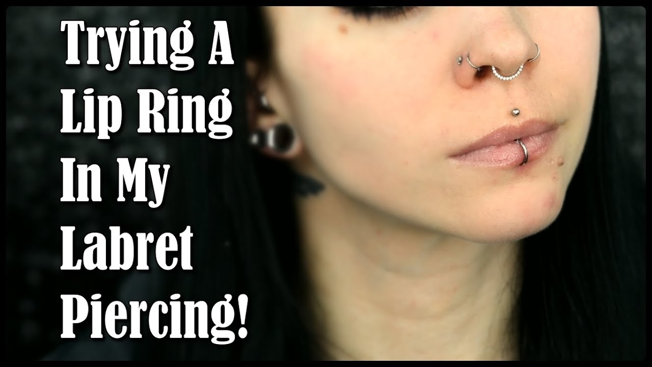 Trying a LIP RING In My Labret Piercing! | First Time!