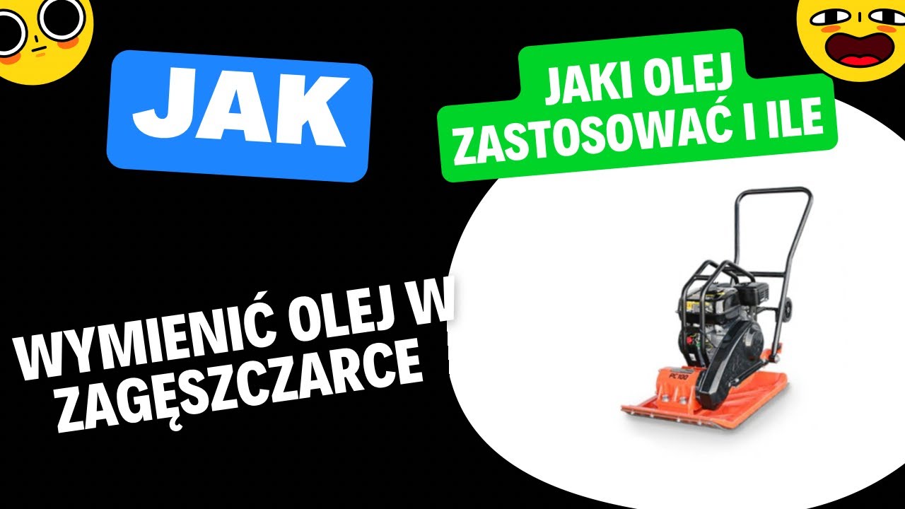 Wymiana oleju w zagęszczarce jak wymienić olej , silniki wzorowane honda gx160