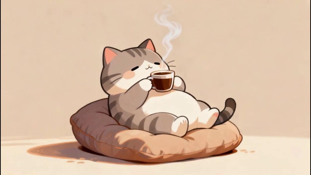 Lofi Cat at Midnight 🌙 Chill Lofi Beats to Calm Your Mind & Sleep Better