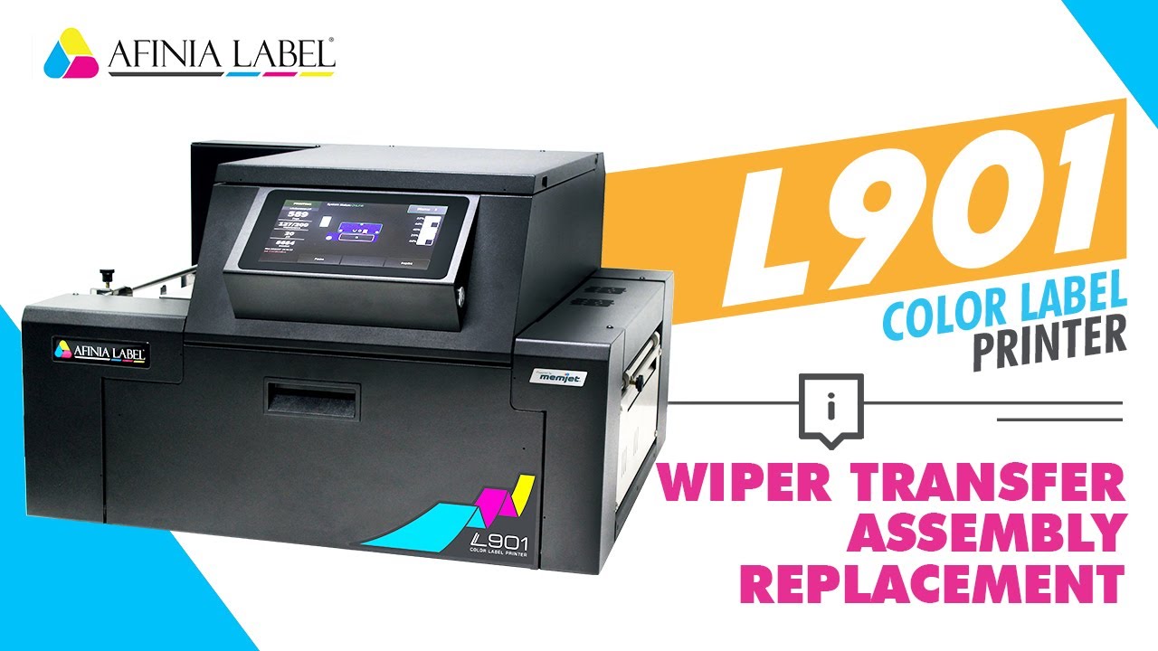Replacing the Wiper Transfer Assembly - L901 Label Printer from Afinia Label