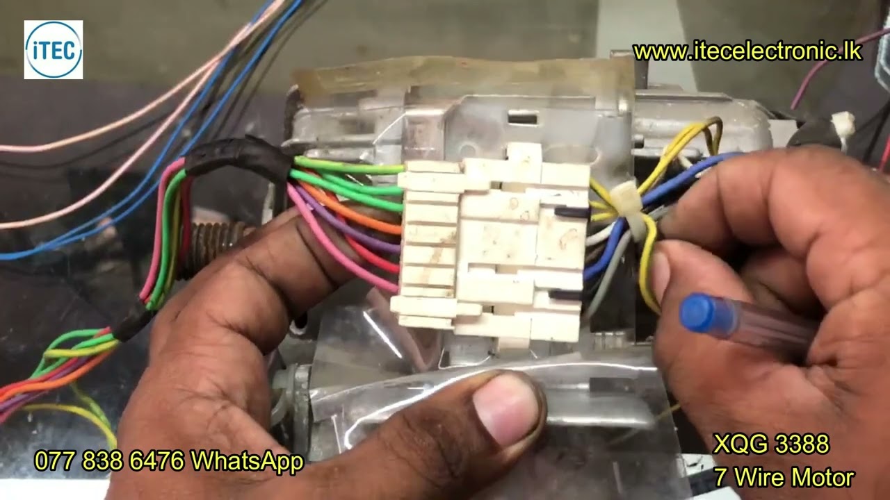 XQG3388 Frontloading Washing machine 6 Wire Motor Wiring Diagram