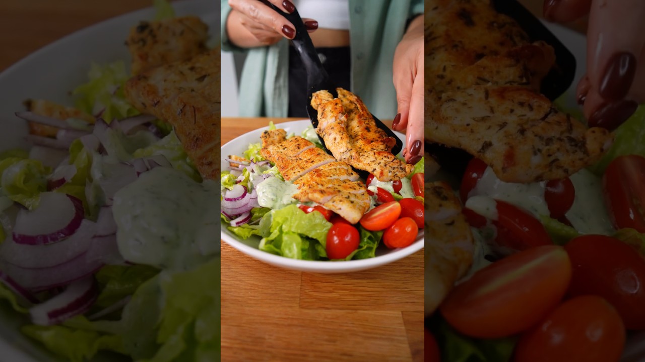 Sałatka z kurczakiem #przepis #jedzenie #łatwyprzepis #recipe