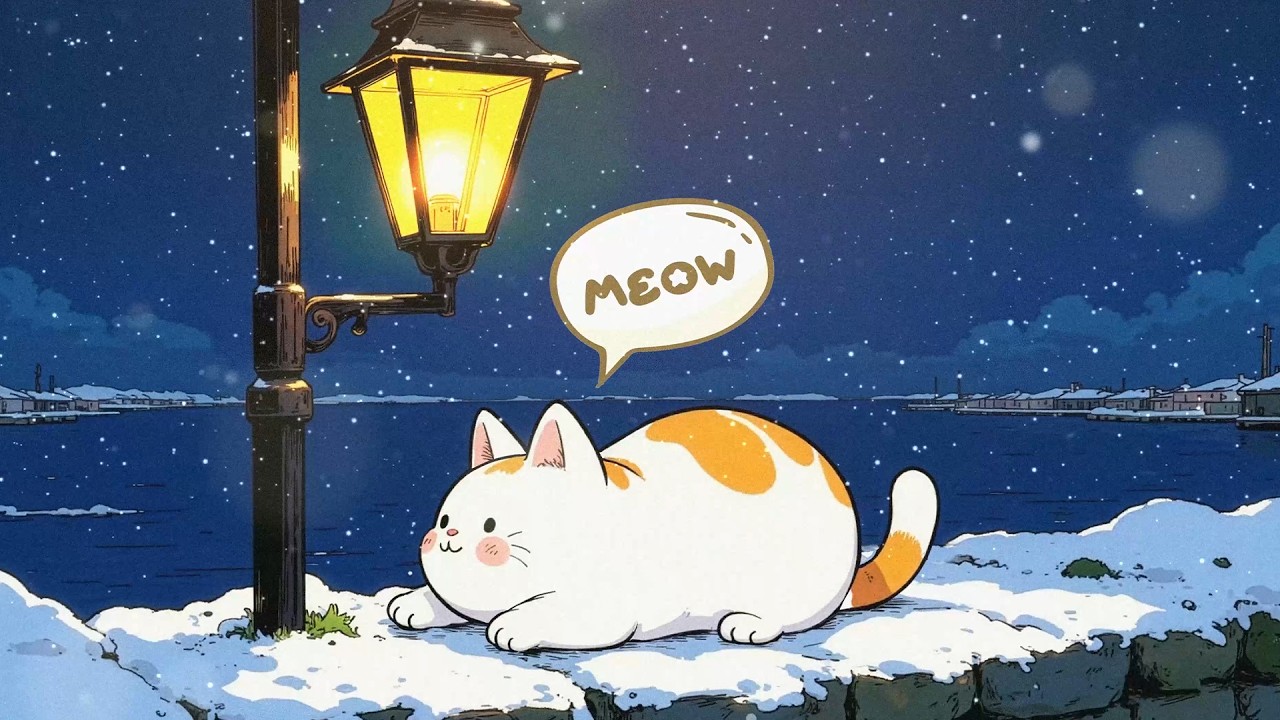 Winter Lofi Chill ❄️🐱 | Cozy Chill Beats for Study, Relax & Sleep