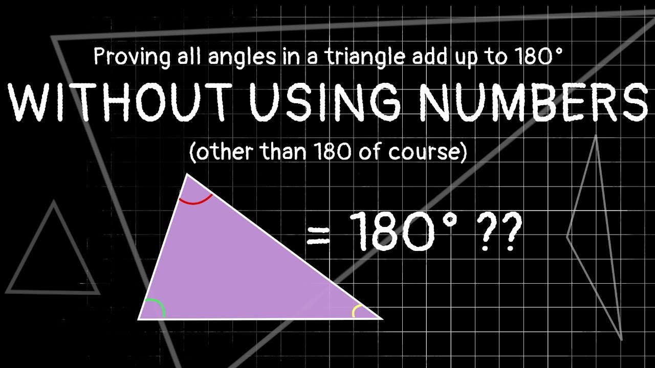 Why do the angles in a triangle add up to 180&deg;??