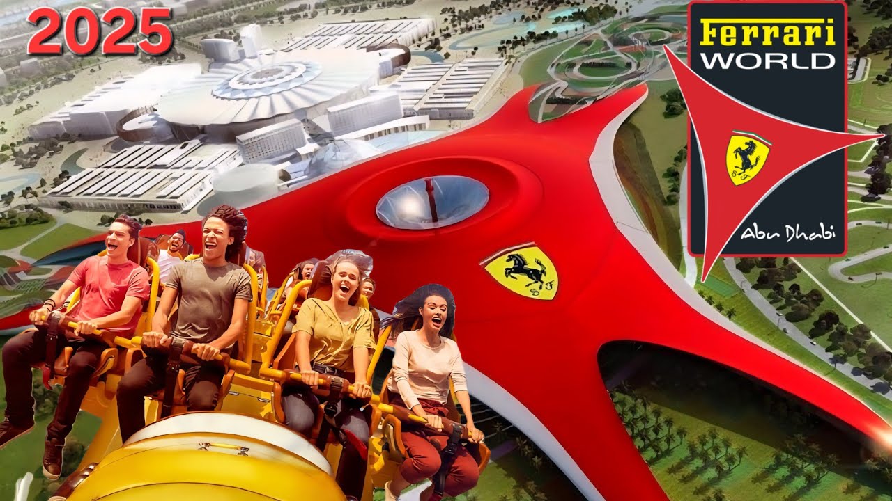 Ferrari World Abu Dhabi Full Tour 🚗 | World's Fastest Roller Coaster  2025