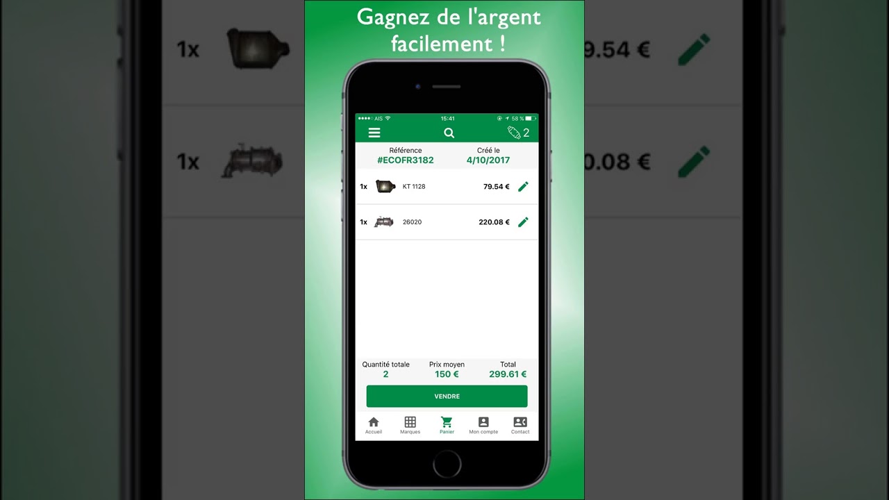 Ecotrade App, un catalogue de +15000 r&eacute;f&eacute;rences de catalyseurs usag&eacute;s avec prix et photos !