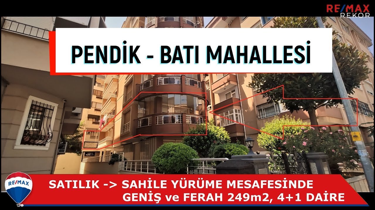 PENDİK MERKEZ SAHİLE VE İSKELEYE YÜRÜME MESAFESİNDE SATILIK 4+1 DAİRE FIRSATI!!!