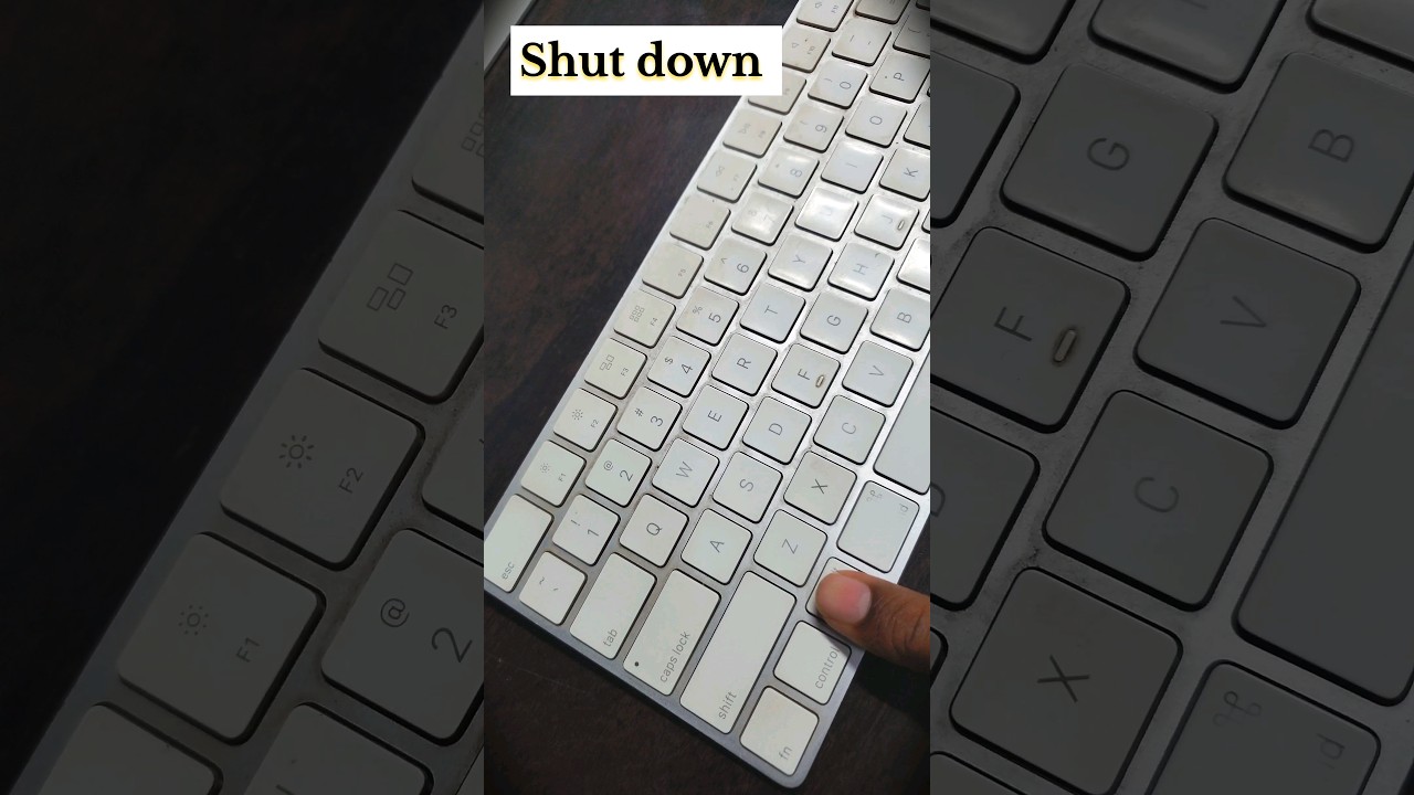 Mac Pc Shut down Shortcut Key #techguruji #computer #tricks #shorts #tech #mac