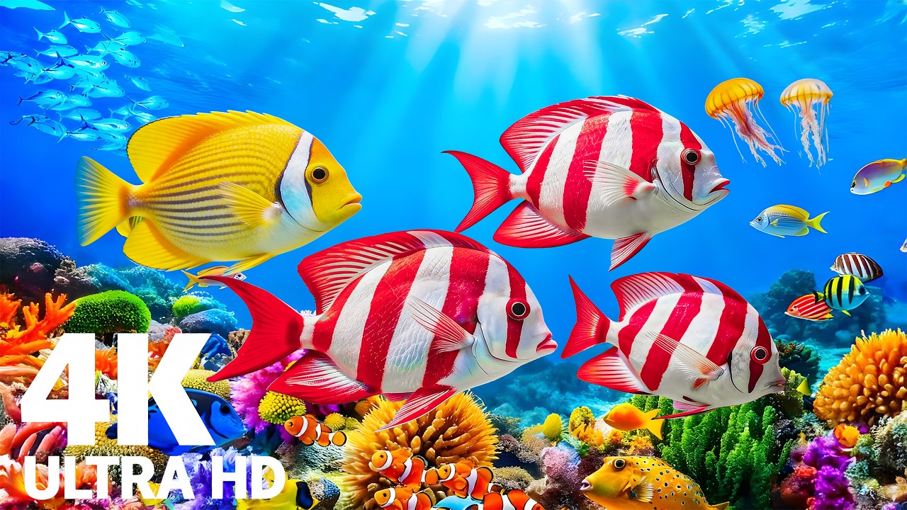 Tranquil Ocean World 4K – Stunning Underwater Scenes for Study & Relaxation