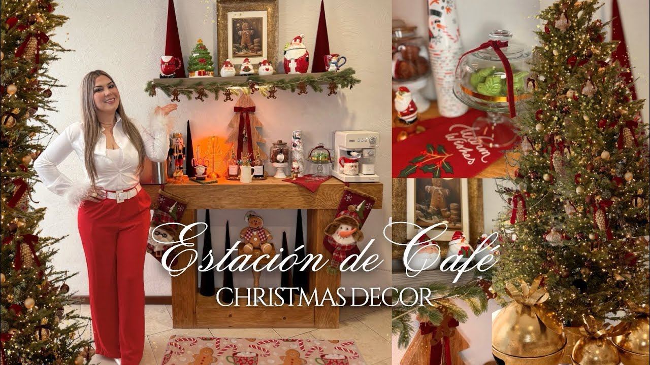 DECORACIÓN ESTACIÓN DE CAFÉ NAVIDEÑA🎄Christmas decoration