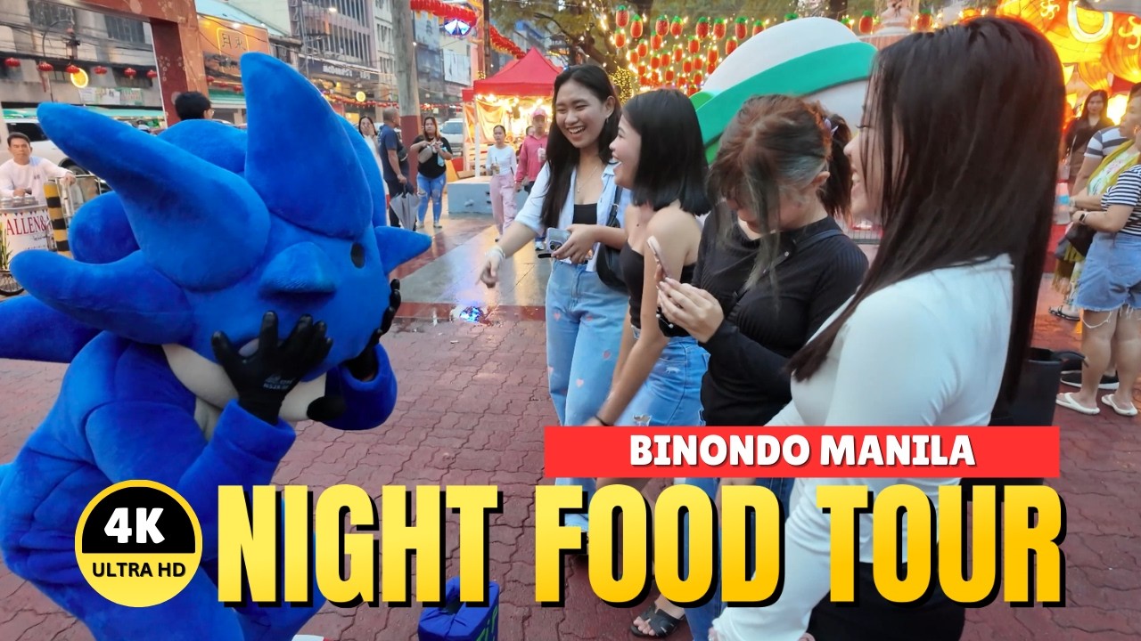 [4K] BINONDO FOOD BAZAAR – Epic Night Market Feast!