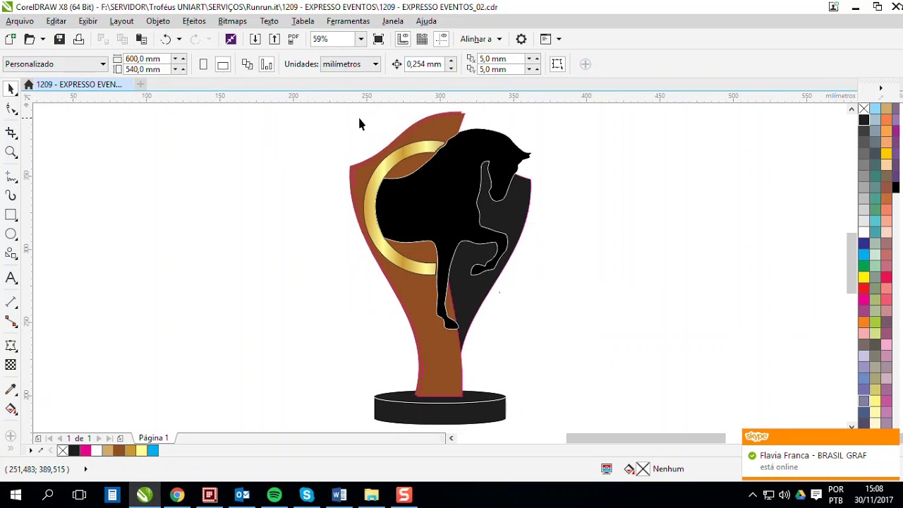 Troféus UNIART - Desenvolvimento de Troféu Personalizado