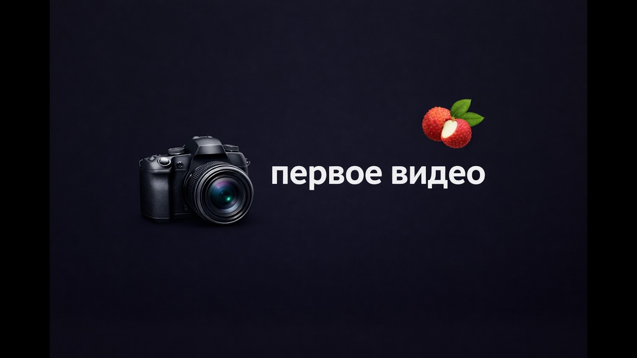 Начало. Моё первое видео