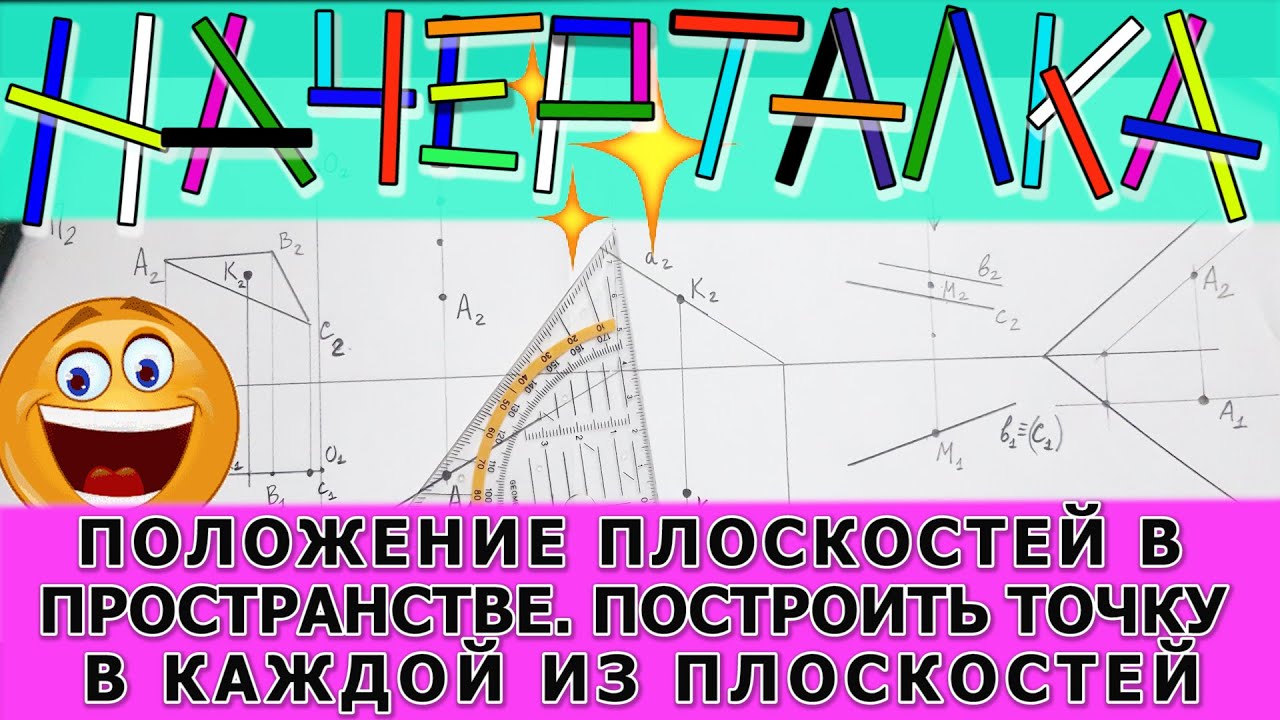 Определить положение плоскостей в пространстве. Построить точки на данных плоскостях