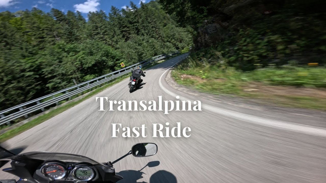 Transalpina Fastride - Suzuki GSF 1250 S Bandit chasing BMW R1200GS (Engine sound only) - PART TWO