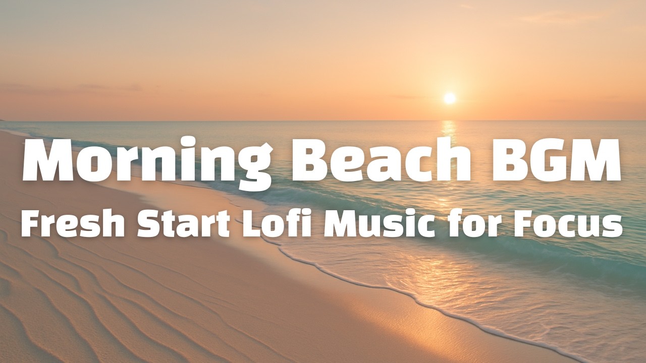 Morning Beach BGM｜Fresh Start Lofi Music for Focus, Work & Morning Walks