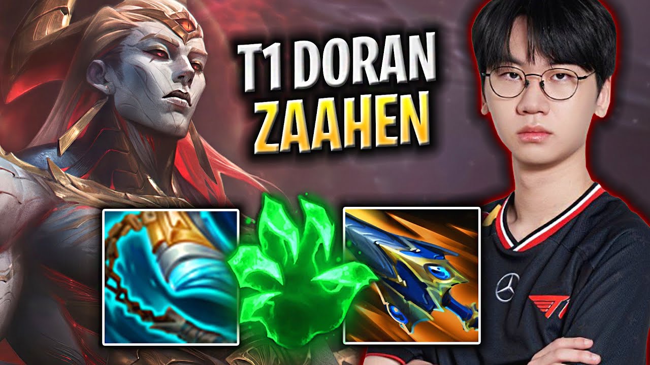 T1 DORAN PLAYS NEW CHAMPION ZAAHEN TOP! | Doran Plays Zaahen vs Quinn TOP!