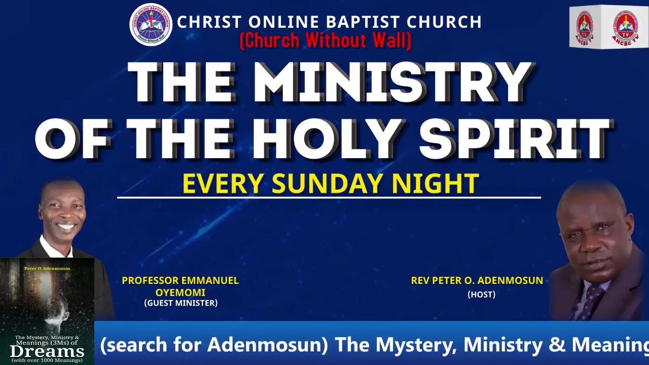  The Ministry of the Holy Spirit || Rev Peter Adenmosun || March 1st, 2026.