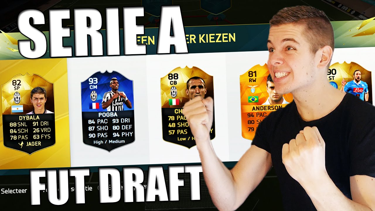 SERIE A FUT DRAFT!! FIFA 16 NEDERLANDS