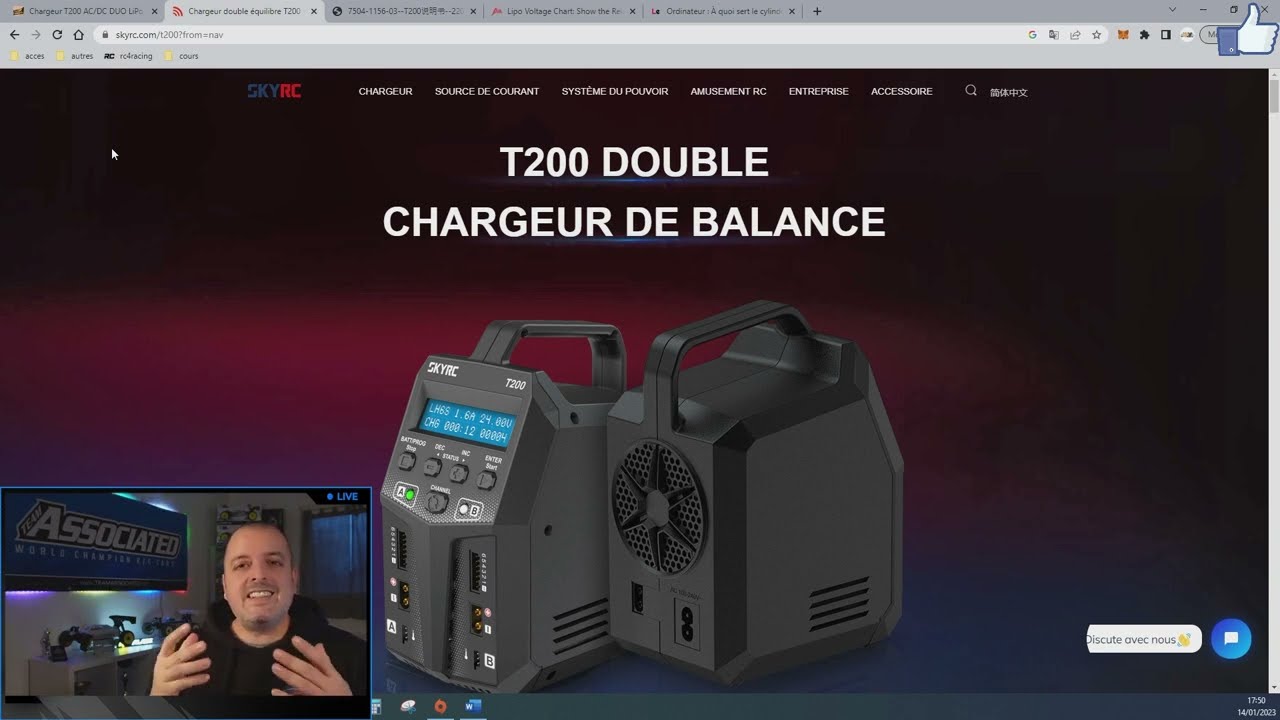 Comment choisir son chargeur rc et charger ses lipo (skyrc t200 accu wsline )