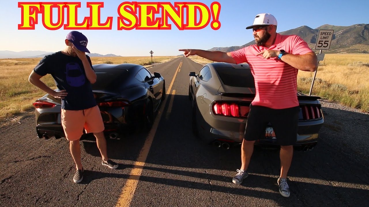 2020 Supra races Shelby Mustang GT350! Ft. Stradman
