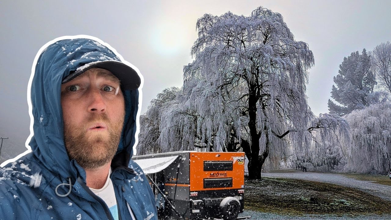 5 DAYS at subzero CAMPING.  - Twizel Hoar frost 2024