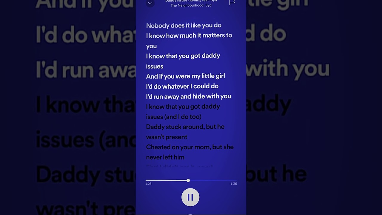 and if you where my little girl - daddy issues -sped up #shorts