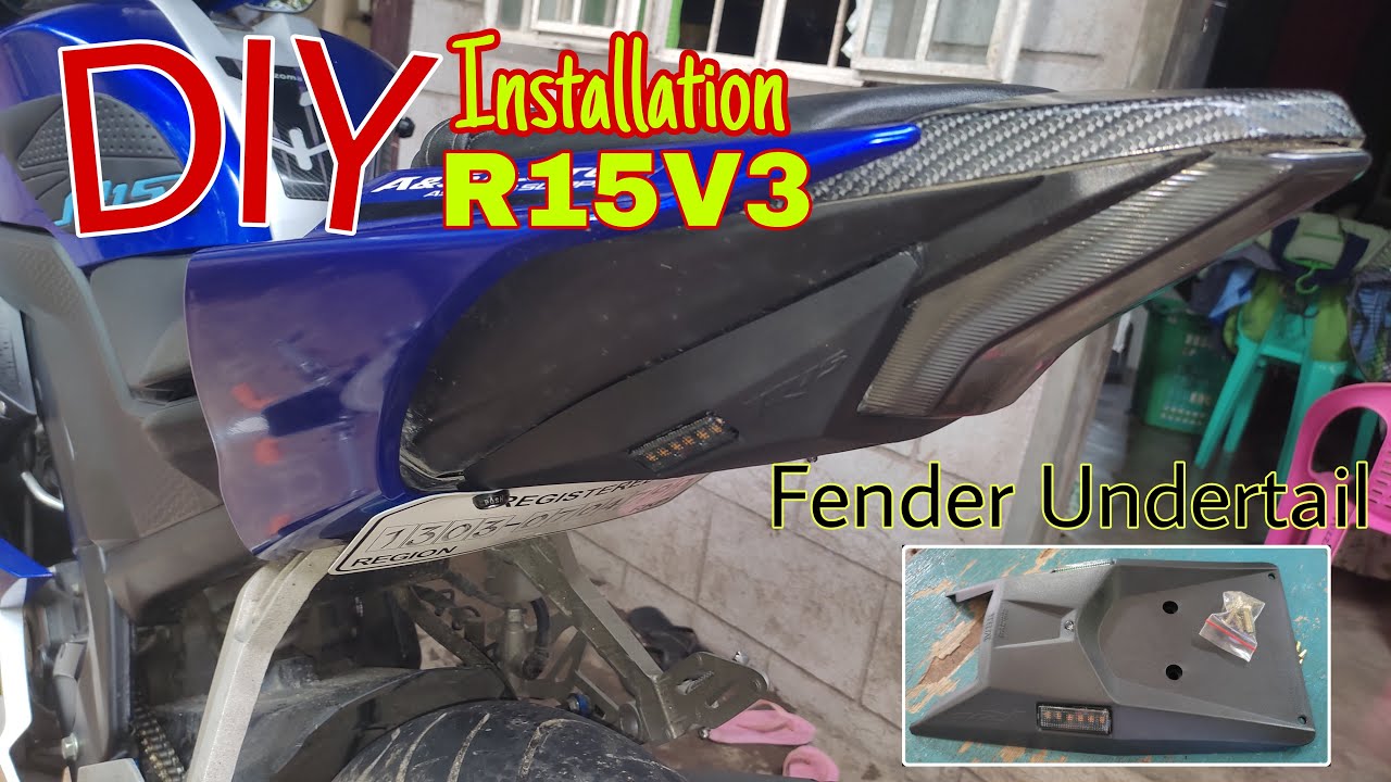 Installation ABS Plastic Fender Undertail for Yamaha R15v3 | TUTORIAL | Philippines