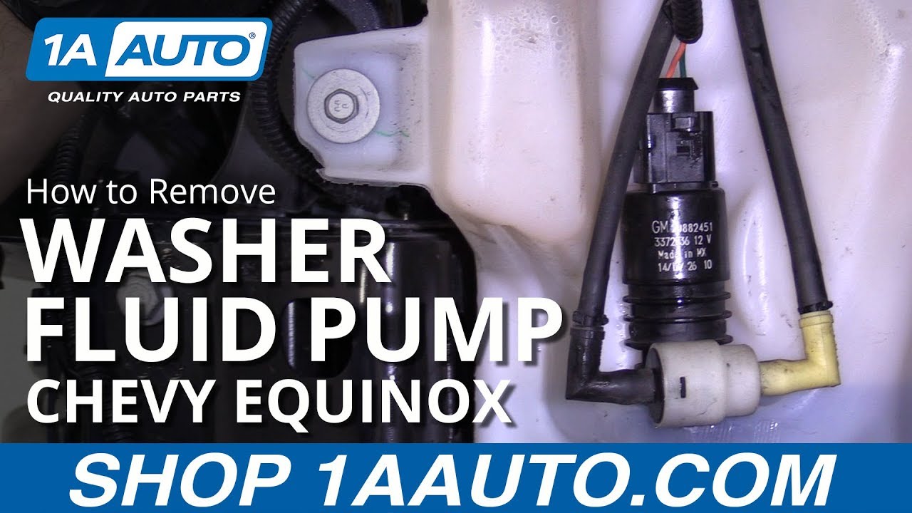 How to Remove Washer Fluid Pump 10-17 Chevy Equinox