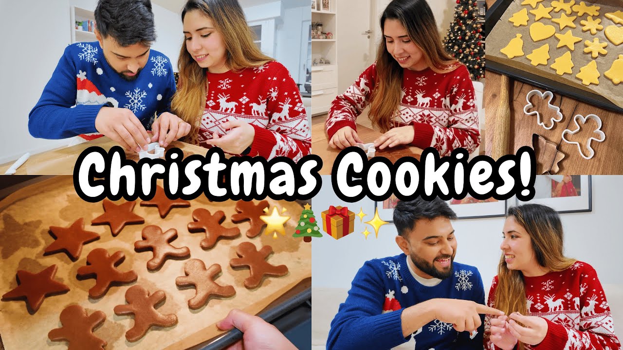 Печем рождественское печенье с моим мужем-индийцем! 🎄❤️ Международный видеоблог о рождественских ...