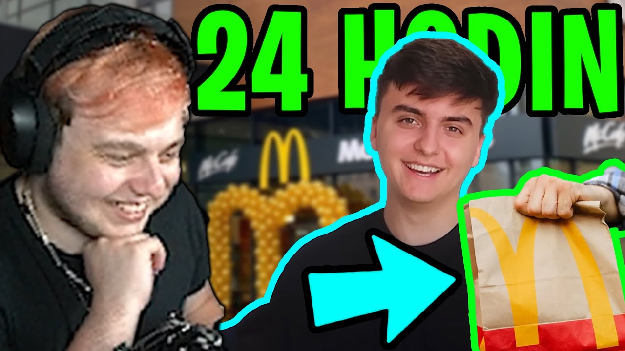 24 HODIN JÍ POUZE FASTFOOD!!! *jednoduché* | Morry REAGUJE na @vitekvencl​