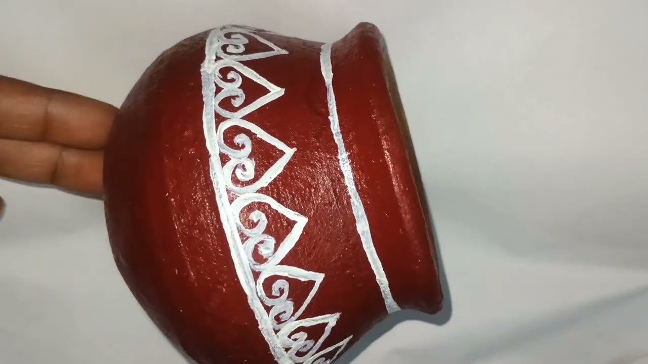 Pot Painting design full video #potpaintingideas #potpainting #painting #art #diy #paintingideas #yt
