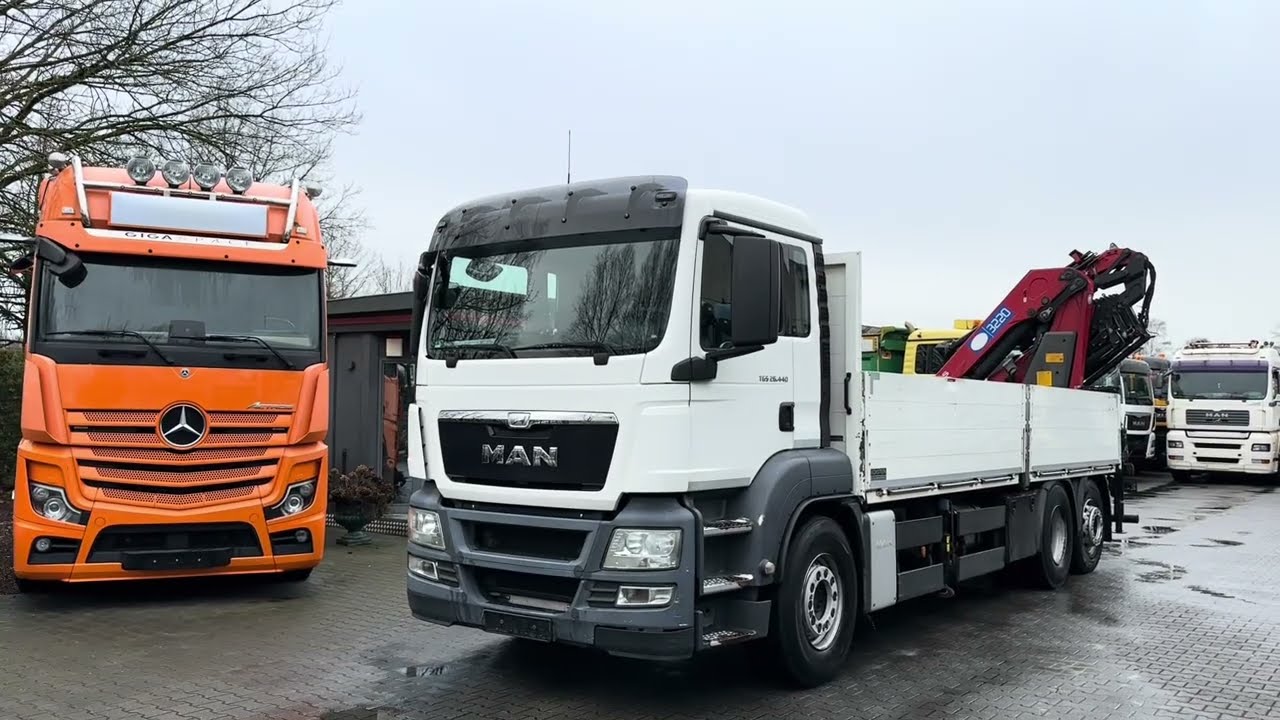 MAN TGS 26.440 6X2-4 LL mit Kran HMF 3220 + Fly Jib 