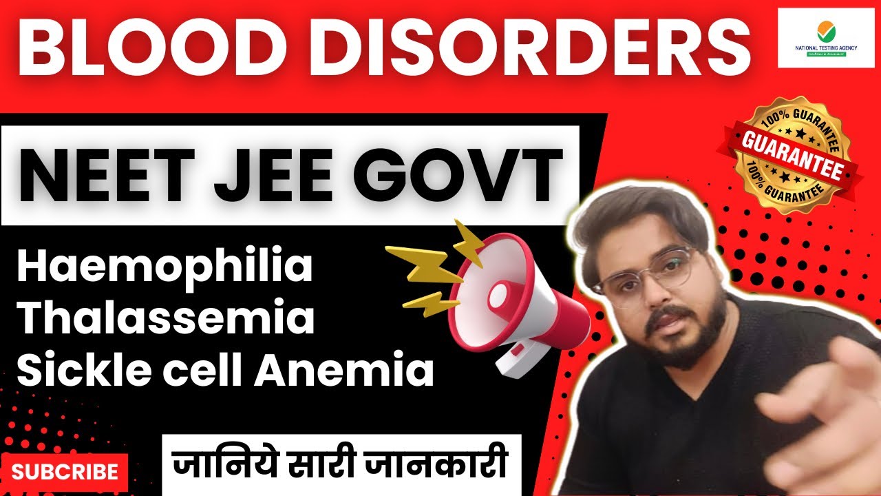 Blood Disorders Pwd Reservation Eligibility Percentage NEET 2024 JEE Govt Jobs 