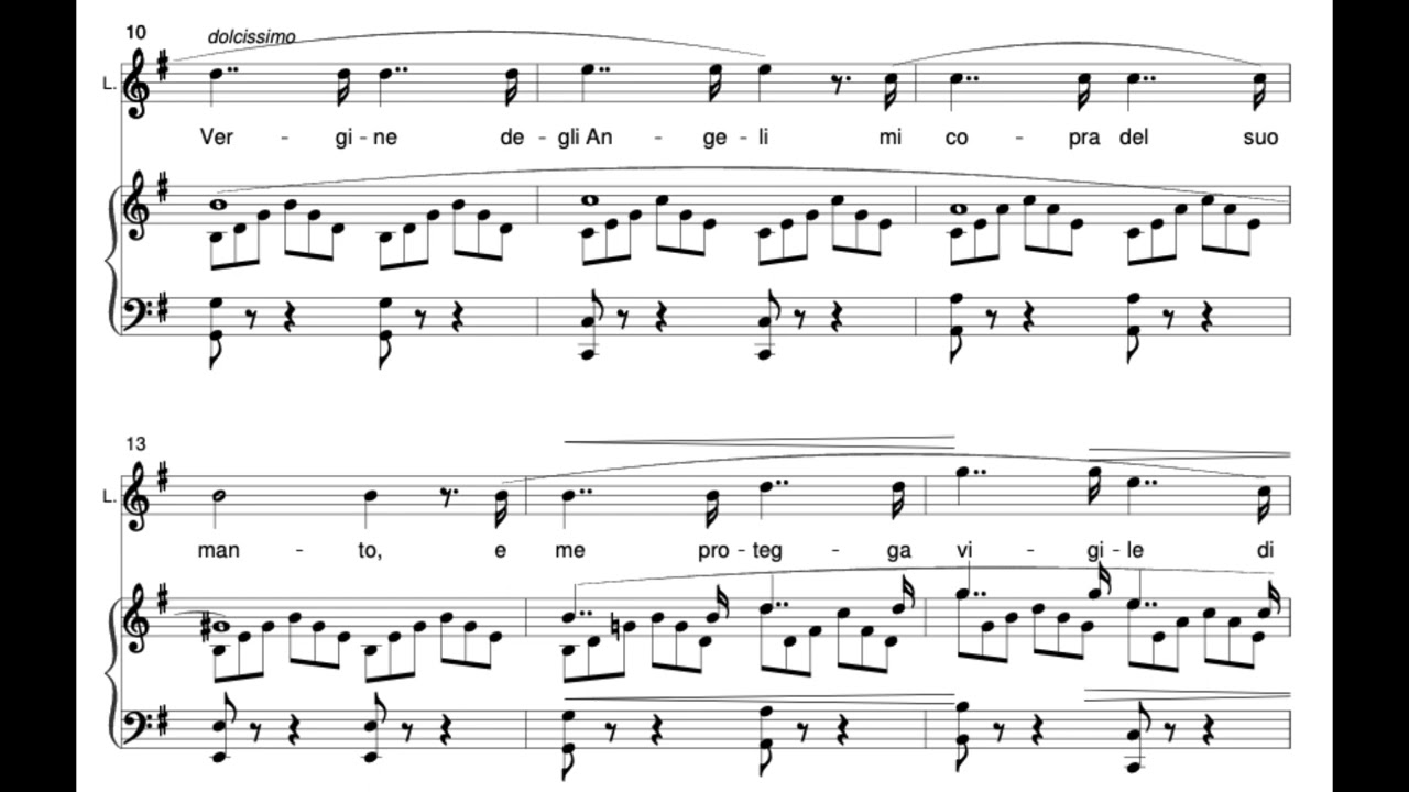 La Vergine degli Angeli (La Forza del Destino - G. Verdi) Score Animation