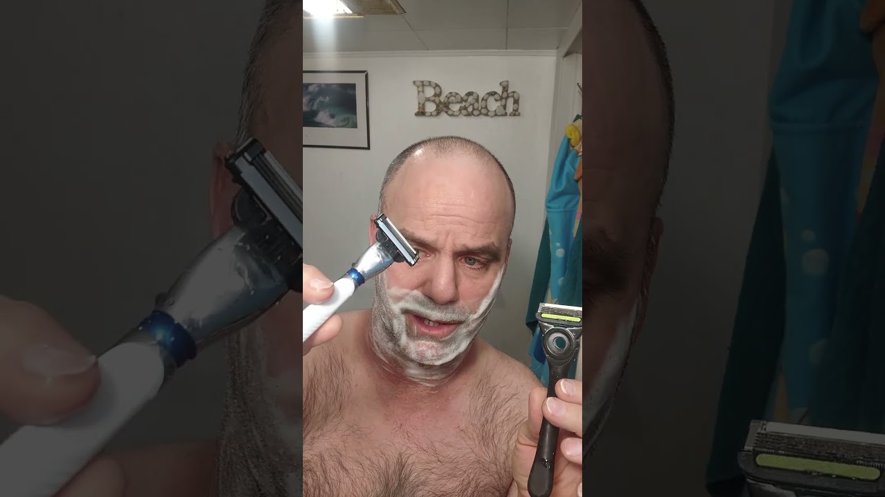 Gillette Mach 3 против отшелушивающей бритвы Gillette Labs #бритье