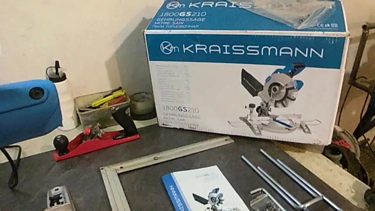 Обзор.Пила торцовочная Kraissmann 1800 GS 210