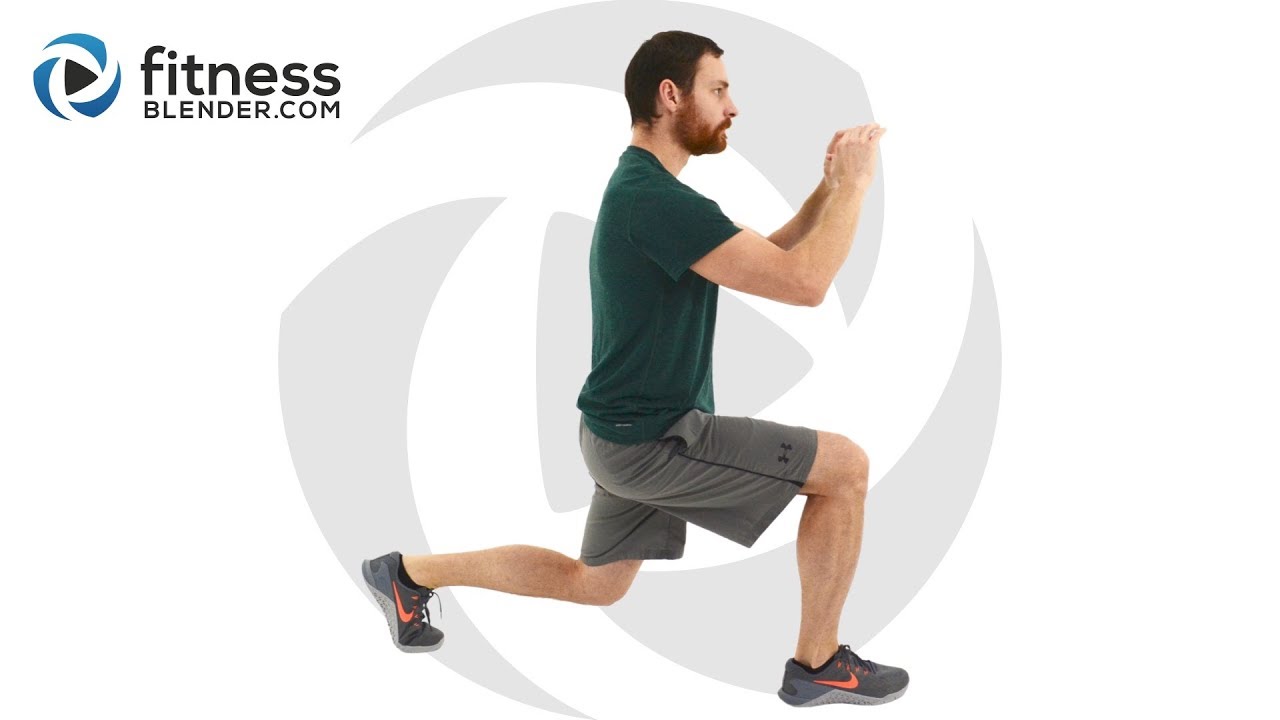 30 Minute HIIT Cardio and Lower Body Strength Workout -  Muscle Building, Fat Burning Home Workout