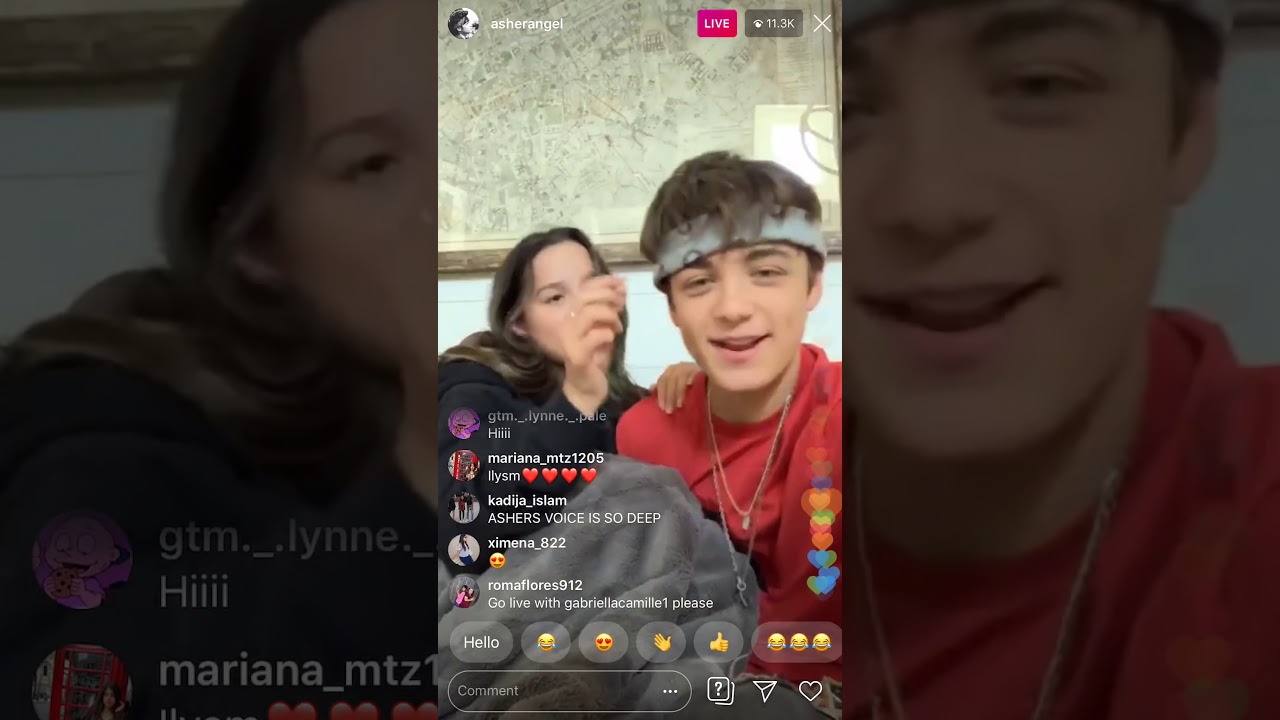 Asher ángel and Annie LeBlanc live