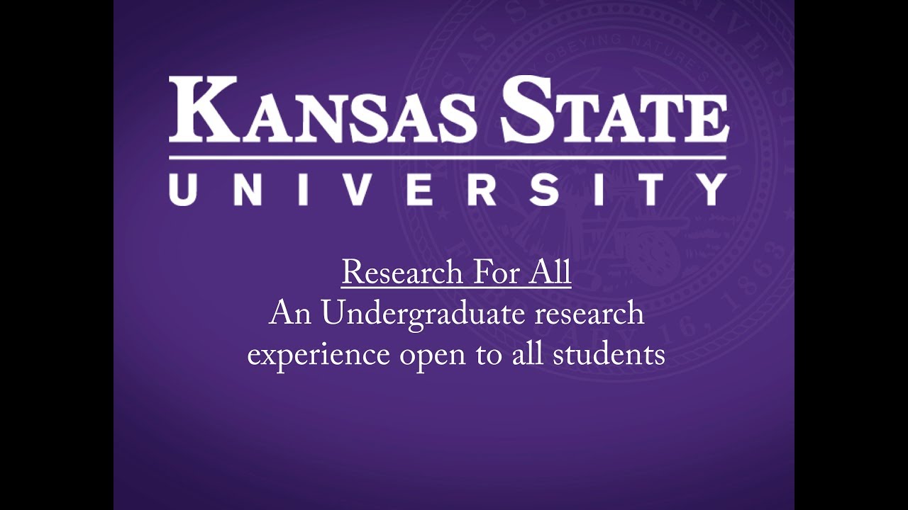 KSU's 'Research for All' program