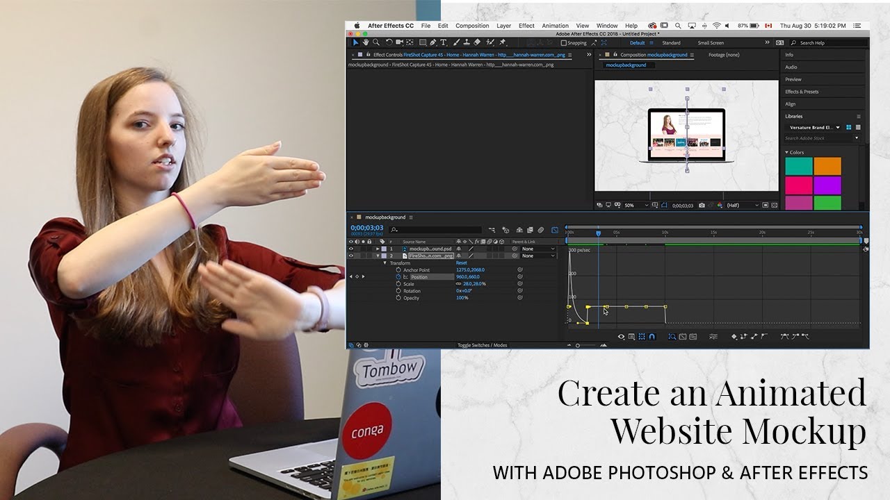 Create a Scrolling Website Animation with Adobe Photoshop & After Effects