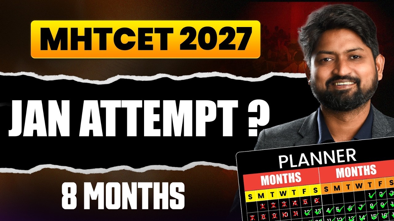 MHTCET 2027 Jan Attempt First Time??  Ankush Sir Explains #mhtcet2027