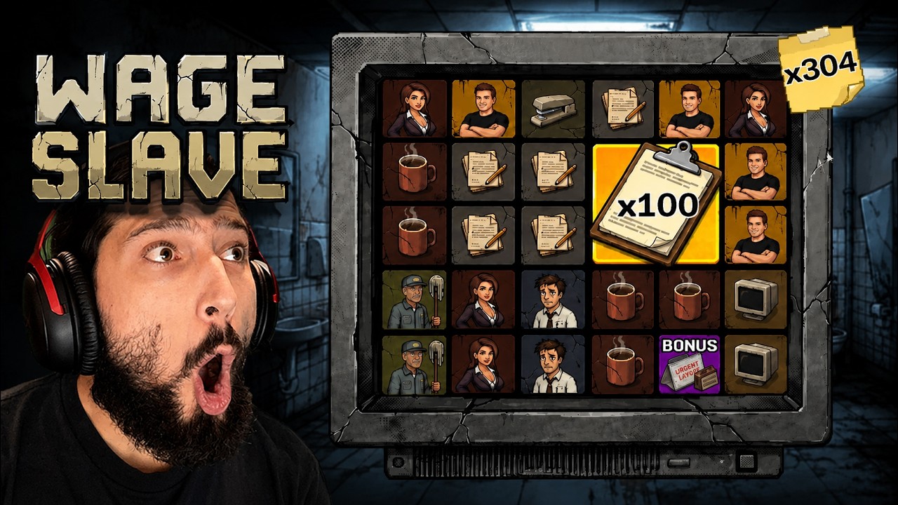 CRAZIEST SUPER BONUS on *NEW* WAGE SLAVE SLOT!! (Bonus Buys)