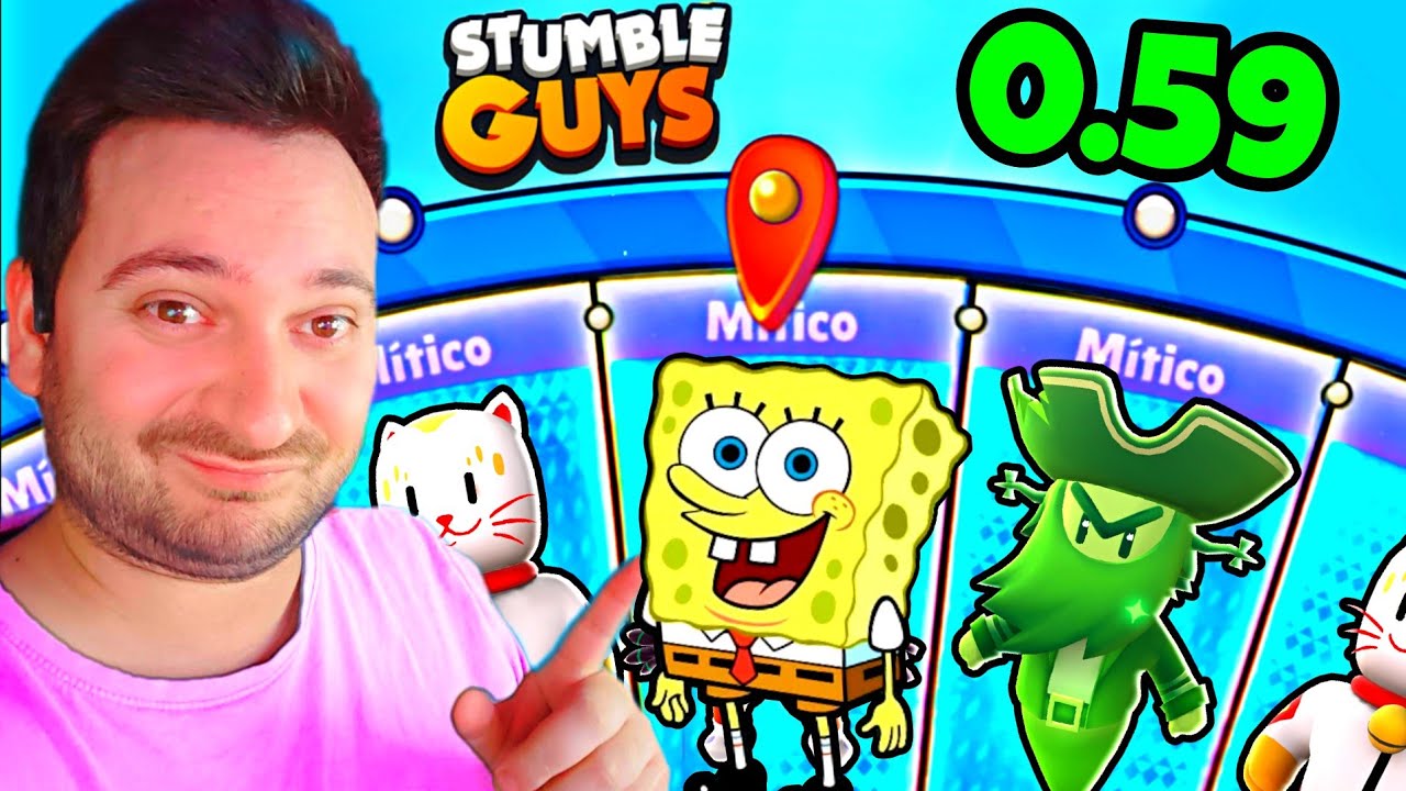 💥 CONSEGUÍ TODAS Las SKINS en la 0.59 de STUMBLE GUYS!! 💥 RULETA GRATIS!!