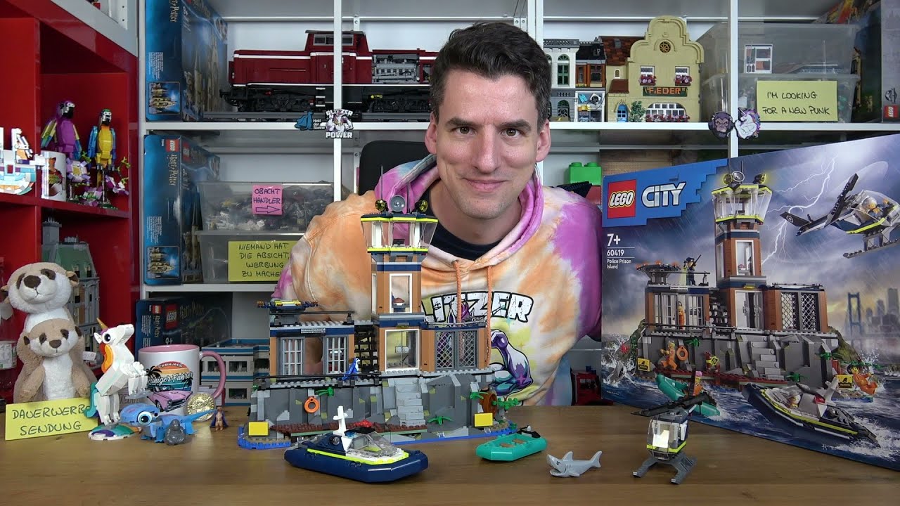Wilde Spielfunktionen! LEGO® City 60419 Polizeistation auf der Gefängnisinsel