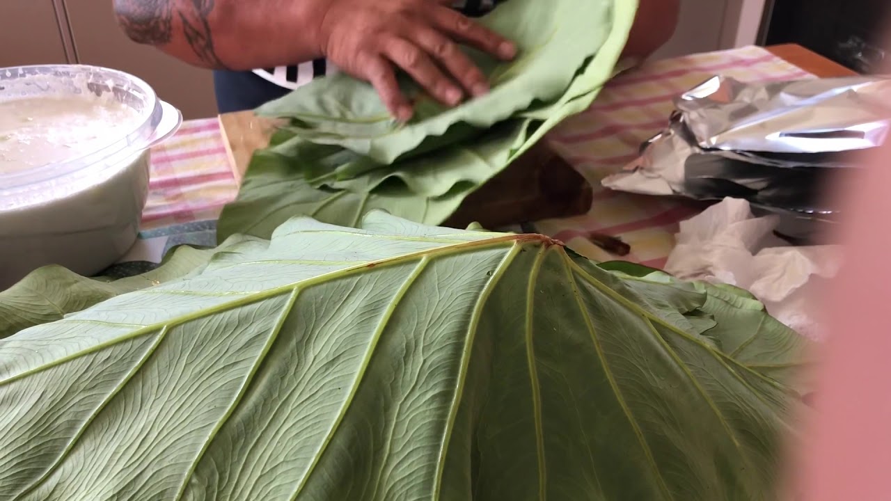 How to make luau Samoa ( Palusami )