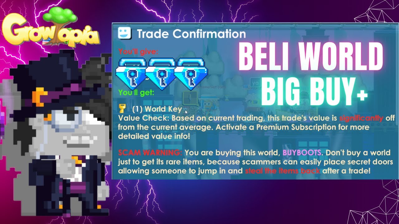 Beli Big Buy+ World BUYBOOTS!! | Growtopia | Indonesia