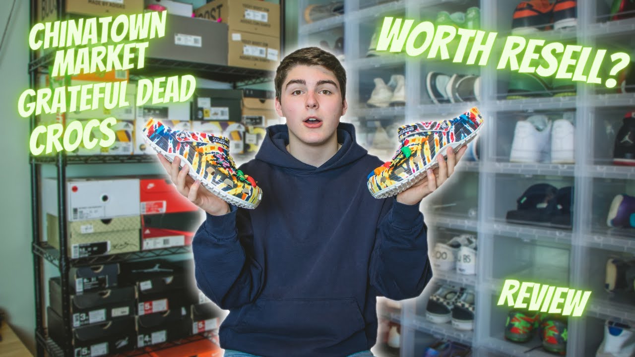 CHINATOWN MARKET X GRATEFUL DEAD CROCS REVIEW! (ARE THEY WORTH RESELL??)